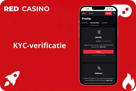 KYC-verificatie Red casino